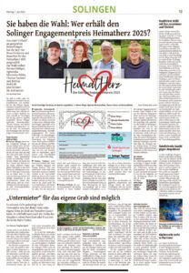 Grabstellen in Solingen mit Tierbestattung Solinger Tageblatt 070625